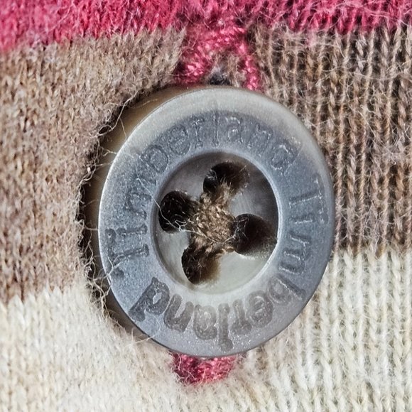 Vintage Timberland Red Striped T Shirt Weathergear Polo Mens Size L Short Sleeve - Picture 4 of 10